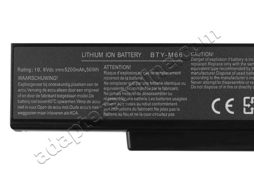 4800mAh 6-Celle MSI GT735 Batteri