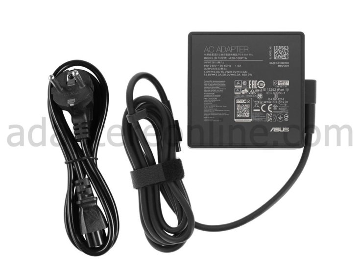 100W Asus TUF Dash F15 FX516PM-HN986 AC Adapter Oplader - Klik på billedet for at lukke