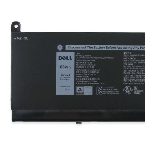 5667mAh 68Wh 6-Celle Dell Precision 7550 P93F P93F00 Batteri