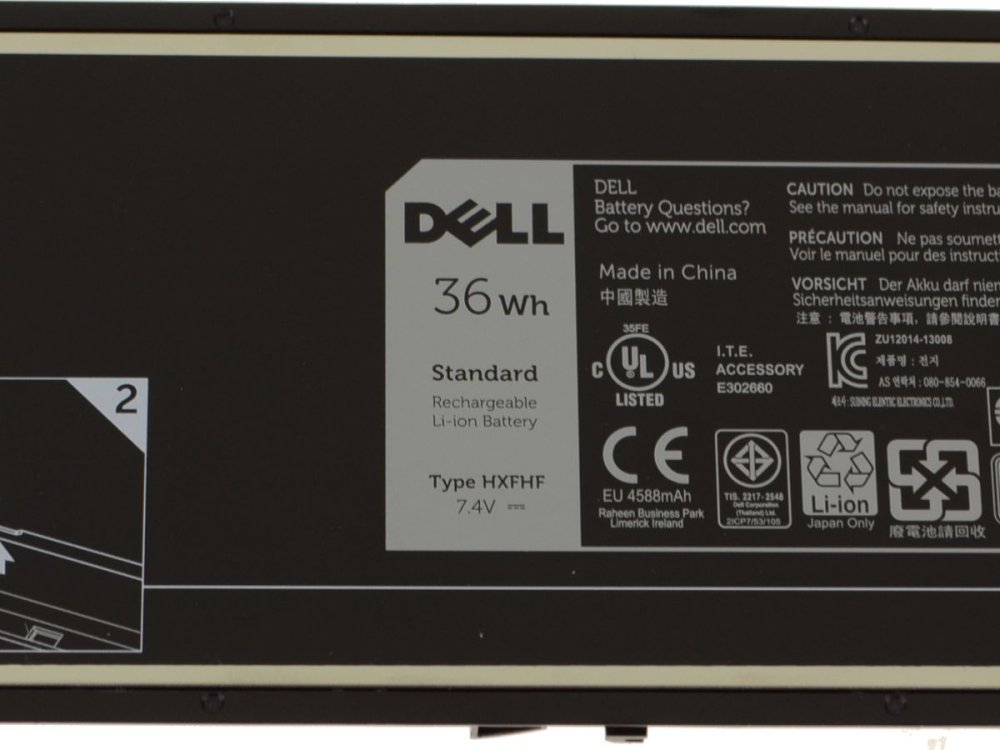 Original 36Whr Dell XNY66 451-BBGR Batteri