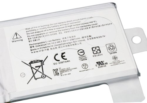 2387mAh 18Wh 2-Celle Microsoft Surface Book CR7 Batteri