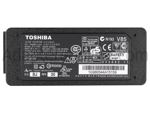 45W Toshiba Satellite C55-B5200 C55-B5299 AC Adapter Oplader
