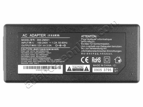 36W CTX P922 PV500BT PV505B PV520 LCD Monitor AC Adapter Oplader