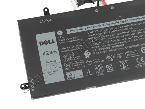 Original 42Wh 4-Celle Dell Latitude 12 5285 Batteri