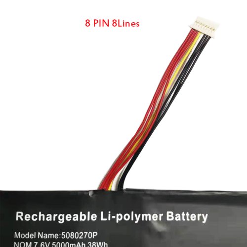 7.6V 5000mAh 38Wh 2-Celle Jumper Z140A-SF Batteri