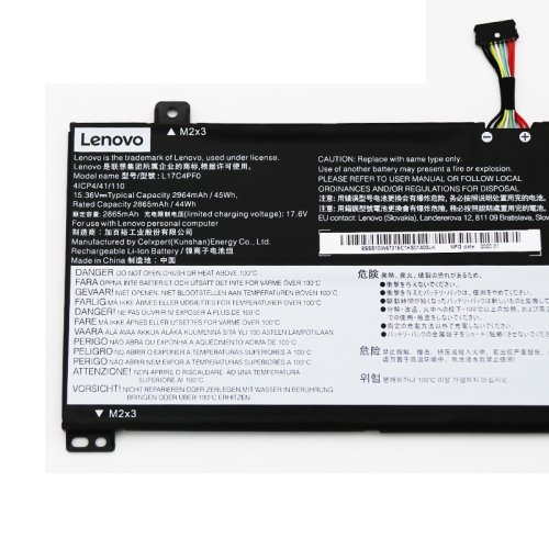 2964mAh 45Wh 4-Celle Lenovo L17C4PF0 Batteri