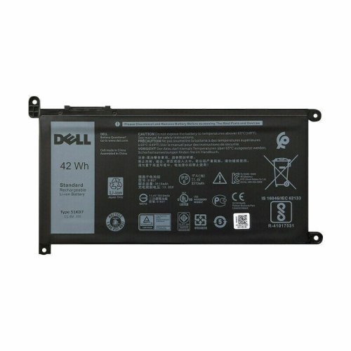 3-Celle 42Wh Dell 51KD7 051KD7 FY8XM Y07HK Batteri