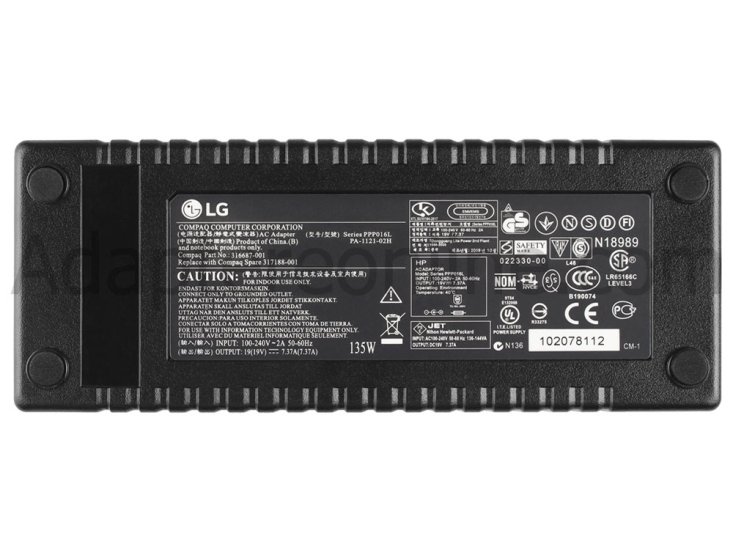140W LG 21:9 Curved UltraWide Monitor 34UC97 34UC97-S AC Adapter Oplader - Klik på billedet for at lukke