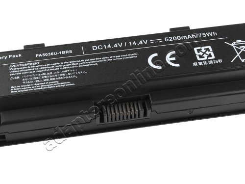 5200mAh 75Wh Toshiba Qosmio X70-AST2GX1 X70-AST3GX3 Batteri