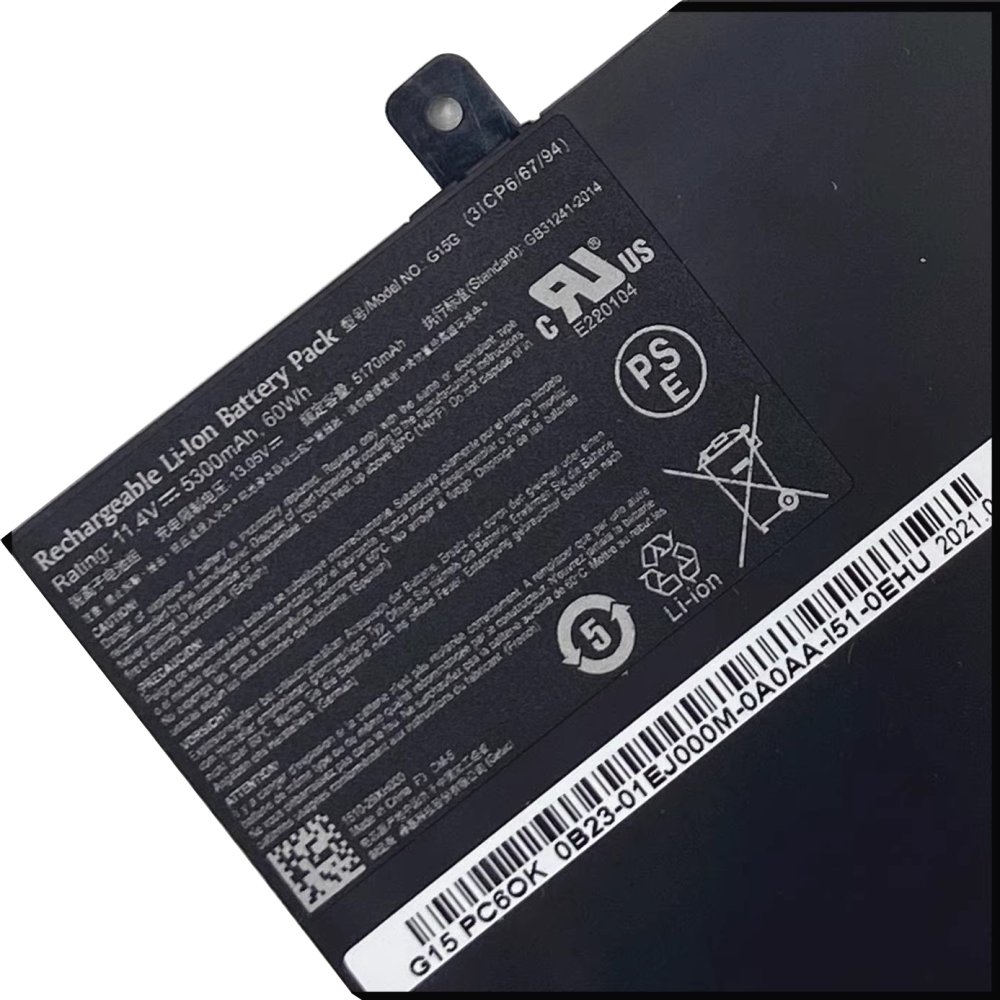 5300mAh 60Wh Thunderobot targa 911 T5TB Batteri