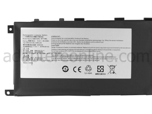 5380mAh 4-Celle MSI GS65 8RF Batteri