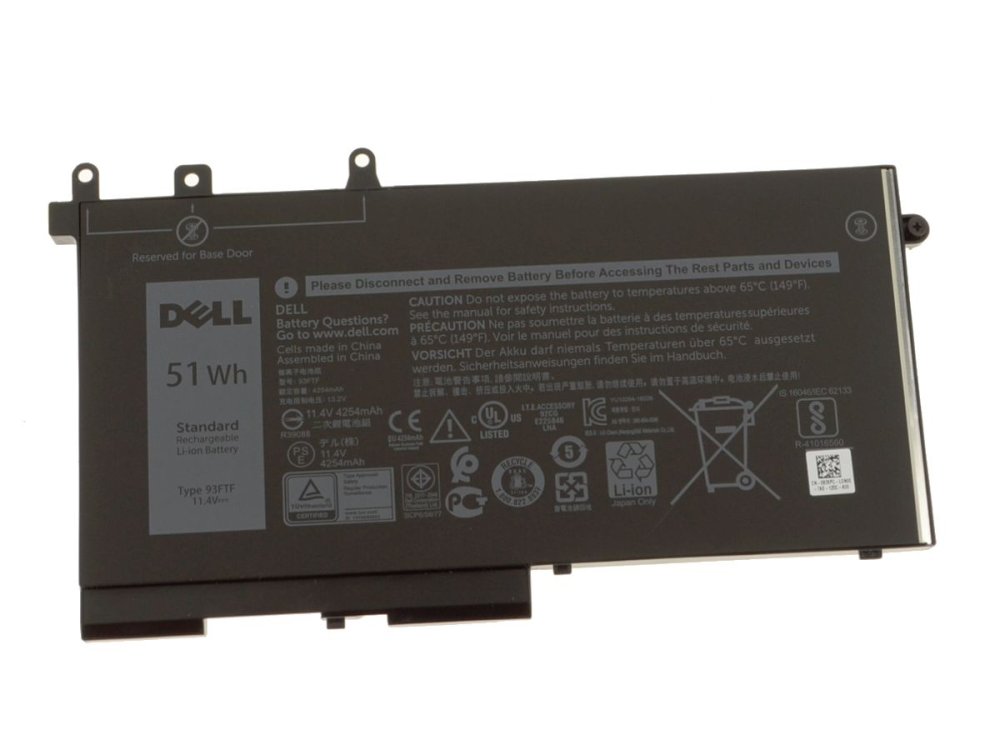 Original 4254mAh 51Wh 3-Celle Batteri Dell Latitude 12 5280 P27S001