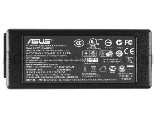 19V 2.1A 40W Asus Eee PC 1018P-WHI027S AC Adapter Oplader
