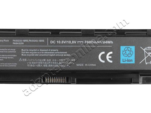 7800mah Toshiba Satellite C50-A-19U C50-A-1CK Batteri