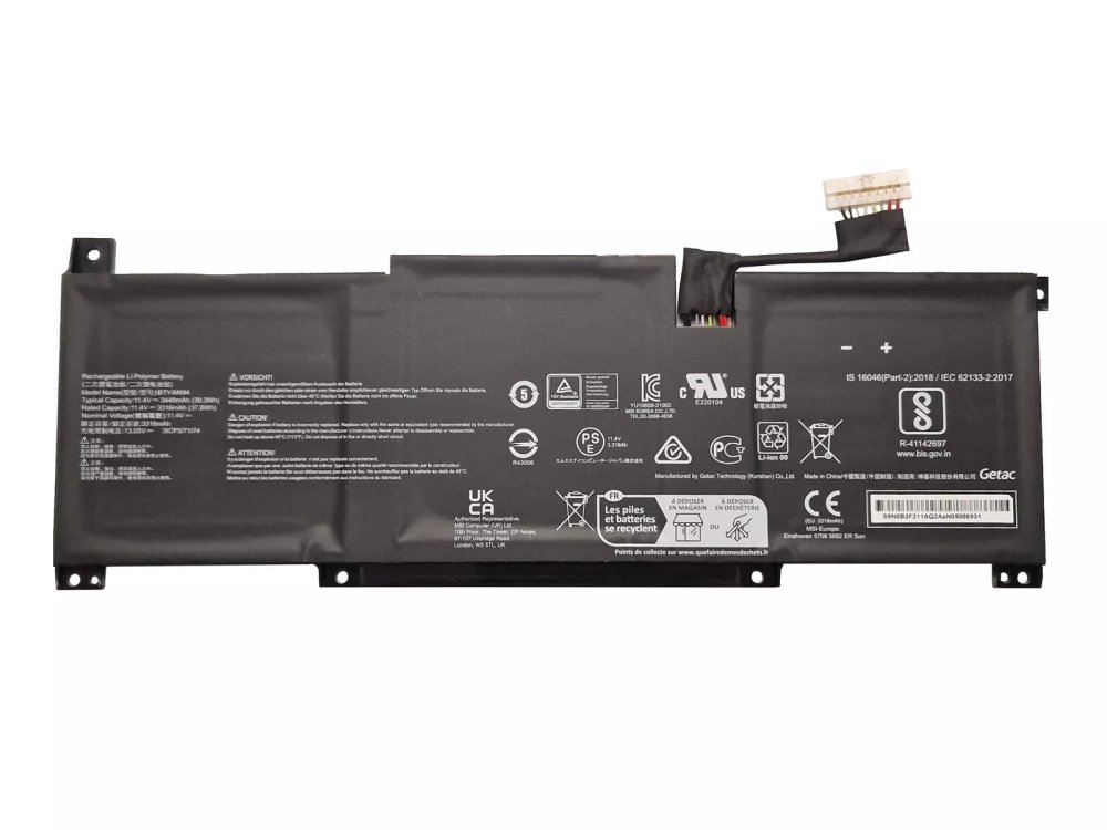 39.3Wh MSI Modern 14 C7M Batteri