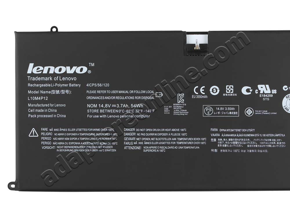 54WH Lenovo IdeaPad U400 0993 09932JU 09932EU Batteri