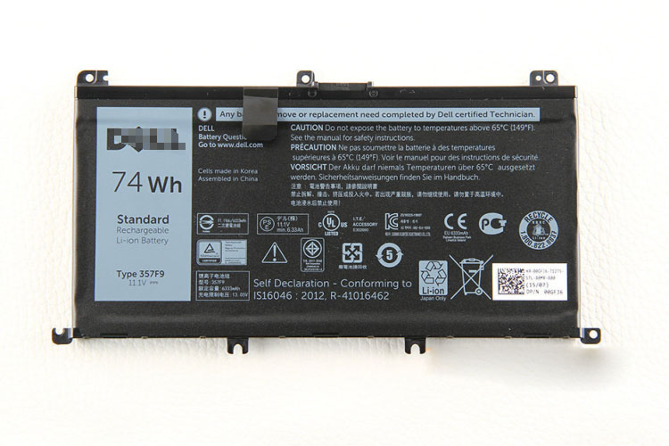 74Whr Dell Inspiron 15-7559 Batteri - Klik på billedet for at lukke