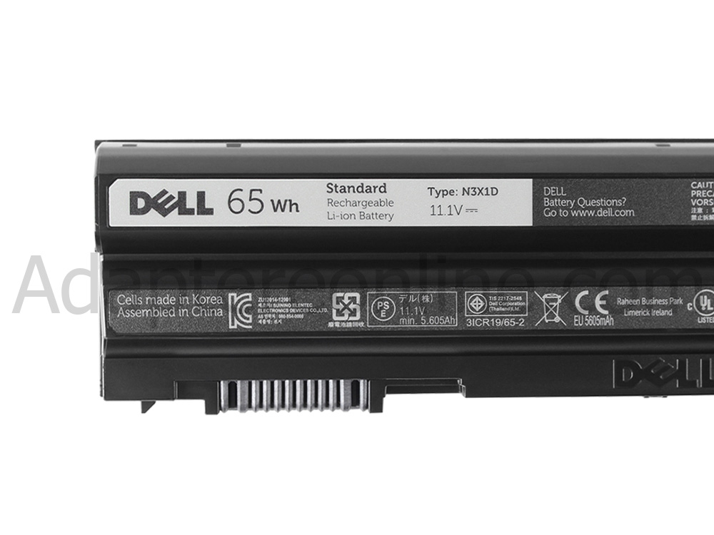 65Whr Dell 4KFGD N3X1D HTX4D 3VJJC 96JC9 2N6MY YJ02W Batteri