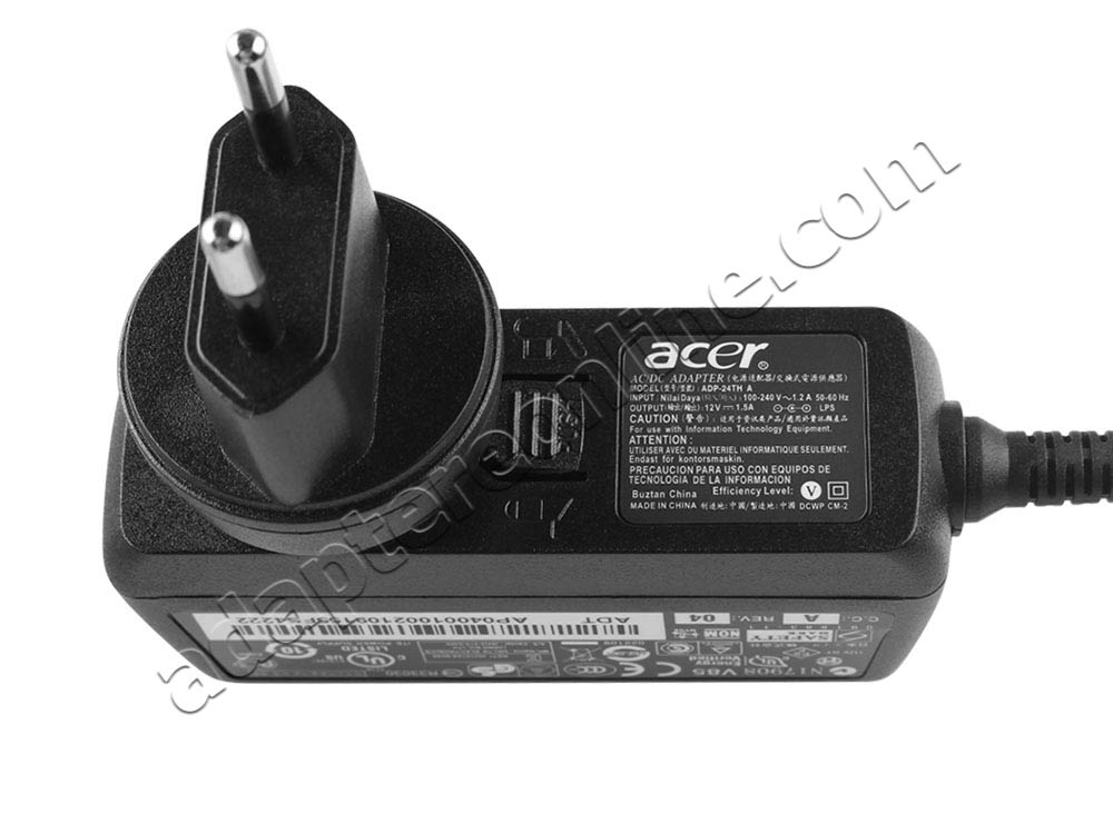 Original 18W Acer Aspire Switch 10 SW5-012P-10BJ AC Adapter Oplader