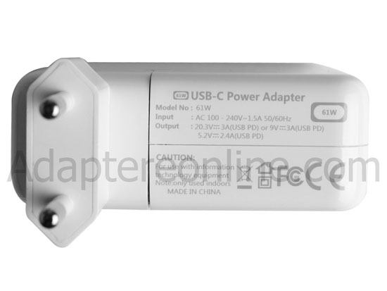 61W AC Adapter Oplader Apple MacBook Pro 13 2020 MWP72PL/A