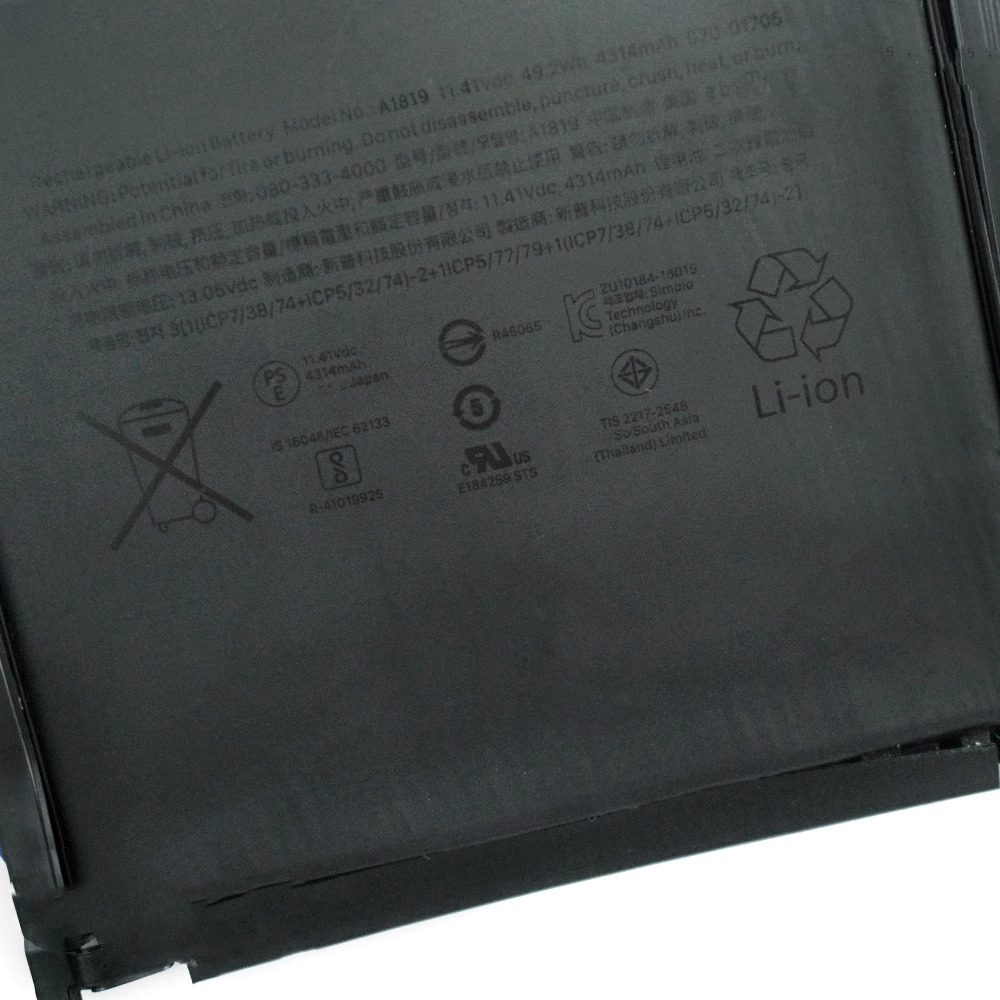 49.2Wh 4314mAh Apple MacBook Pro 13 MPXV2F/A Pro 13 MPXY2K/A Batteri