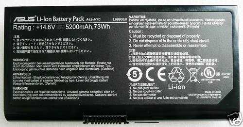 8-Celle Asus A32-N70 A41-M70 A42-M70 Batteri