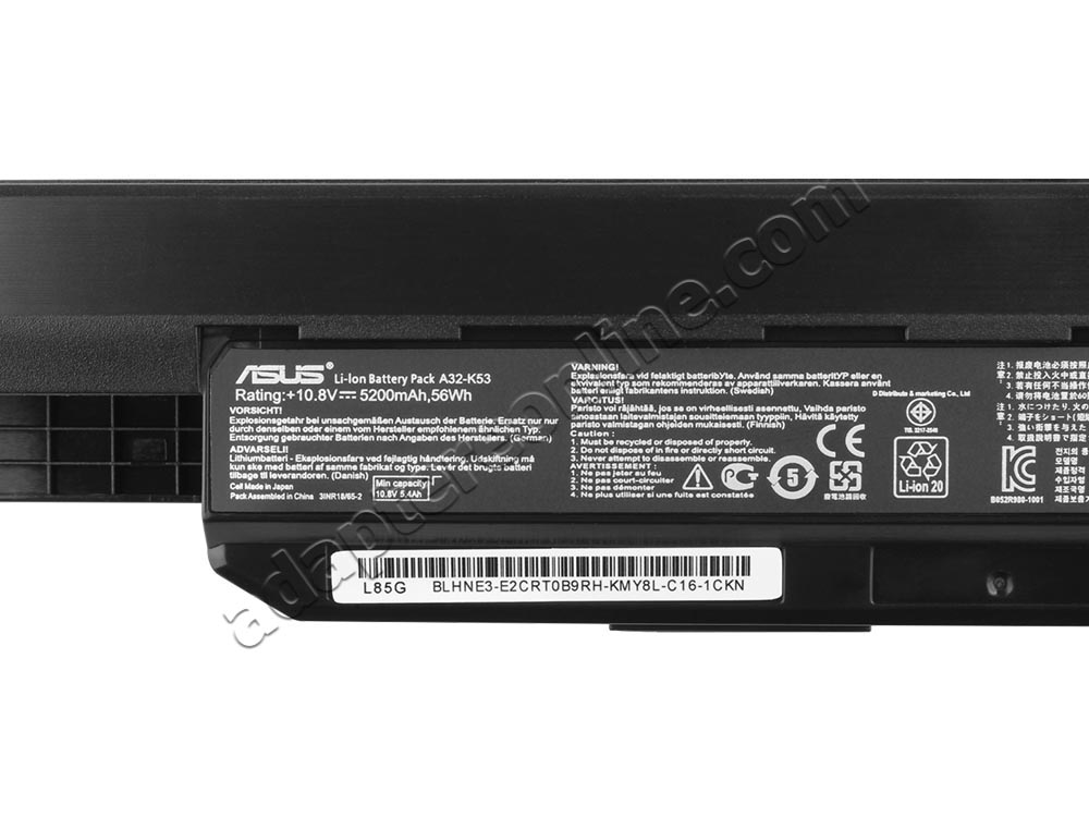 6-Celle Asus A31-K53 A32-K53 A41-K53 Batteri