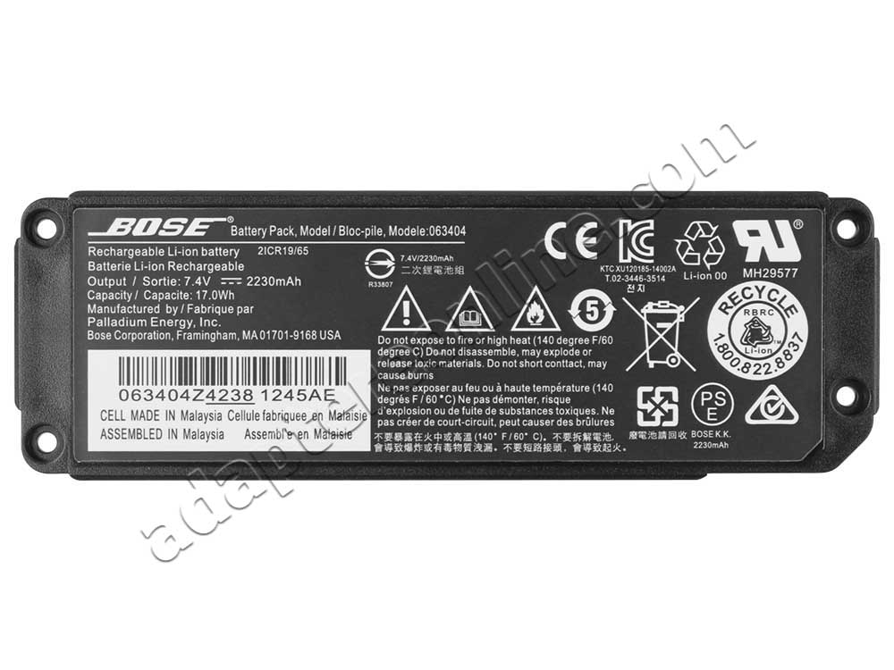 Original 17Wh Bose Soundlink mini speaker MINI 1 Serie 061384 Batteri