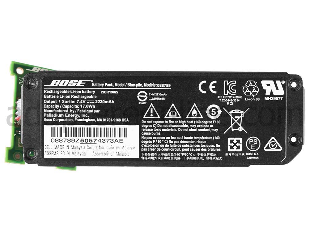 Original 17Wh Bose Soundlink Mini II 2 Serie 088772 Batteri