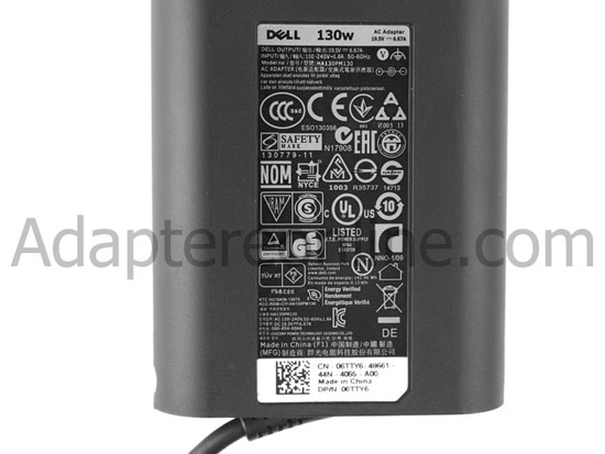 130W Dell Alienware m15 R2 AC Adapter Oplader