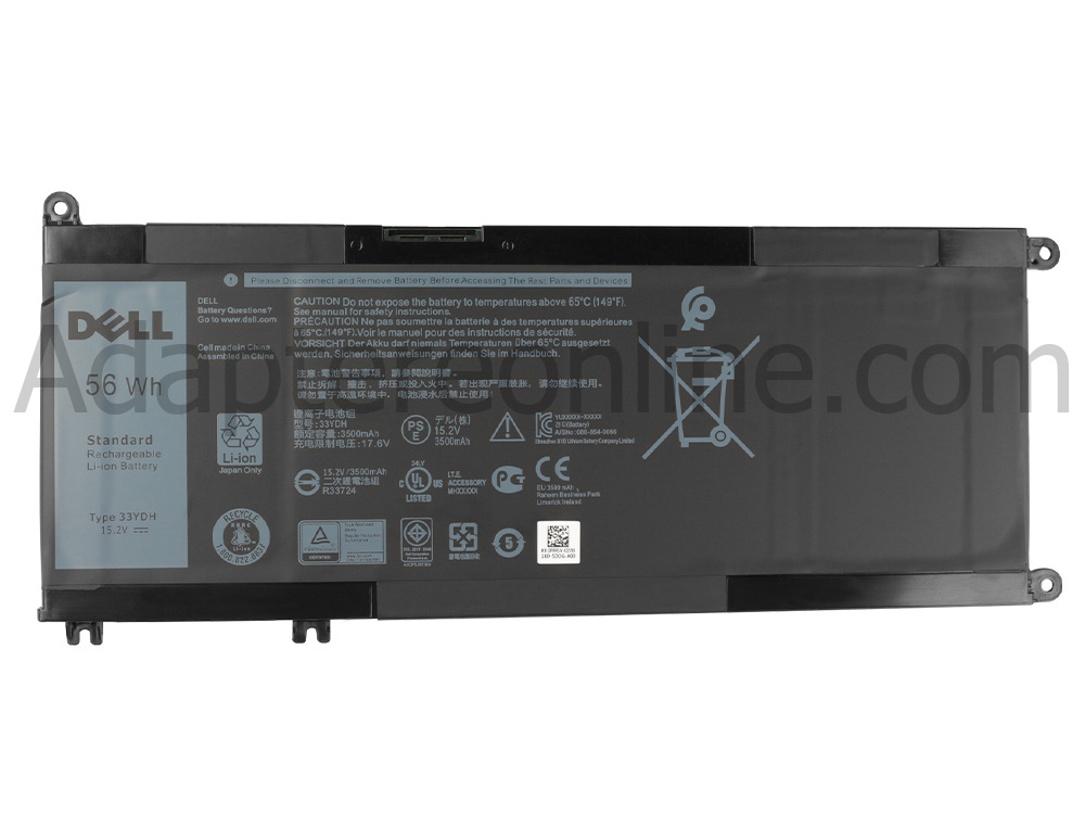 Original 56Wh 4-Celle Batteri Dell Inspiron 15 7573 P70F001
