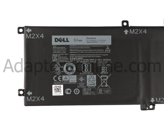 Original 84Wh 7600mAh 6-Celle Dell XPS 15 9550-5187 Batteri