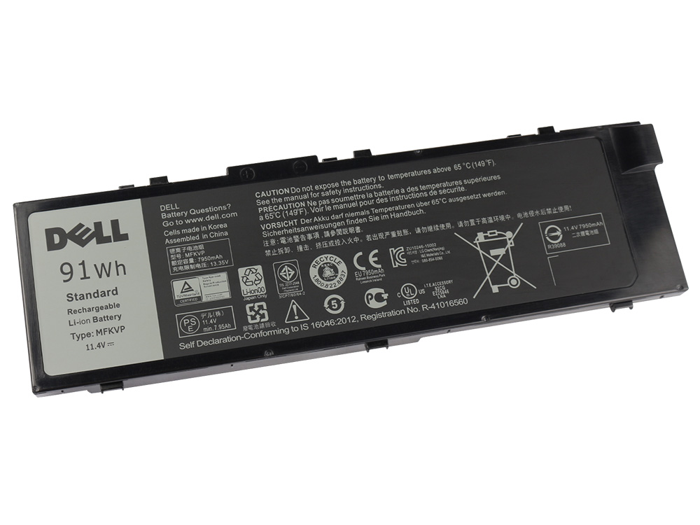 6-Celle 91Wh Dell Precision M7510 P53F P53F001 Batteri