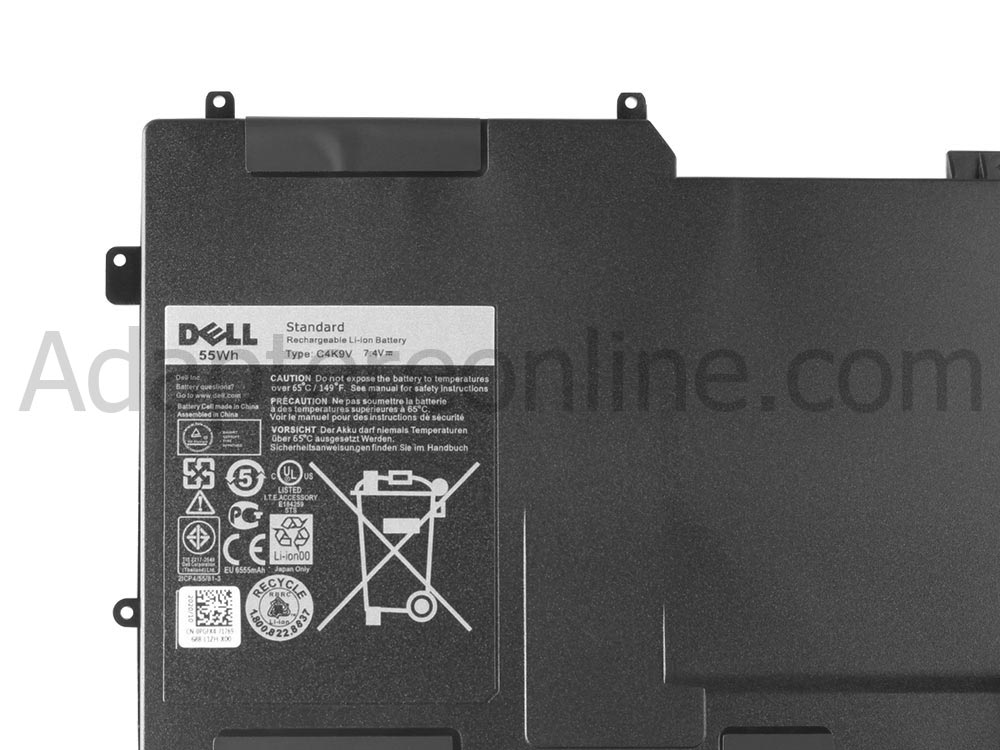 Original 55Wh 6-Celle Dell XPS 13 L322X Batteri