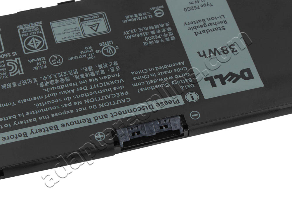 Original 3166mAh 38Wh 3-Celle Batteri Dell Inspiron 13 7380 P83G002