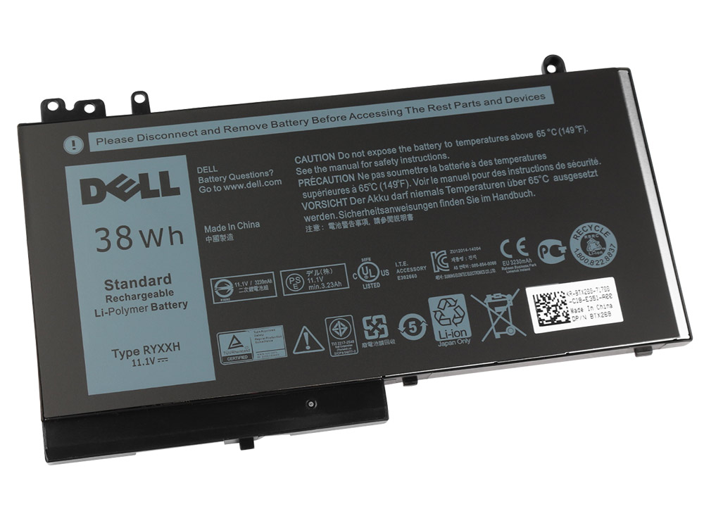 Original 38Wh 3-Celle Dell Latitude 12 E5250 P25S001 Batteri