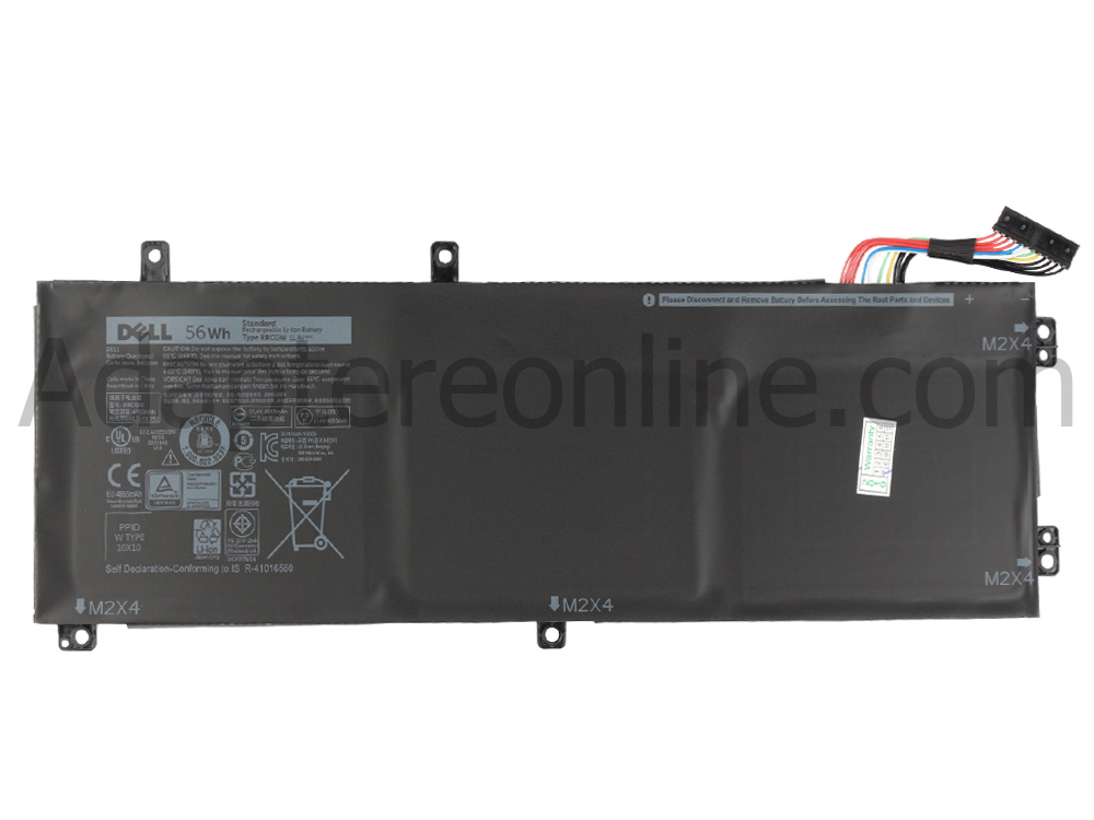 Original 56Whr 3-Celle Dell XPS 15 9550 i7-6700HQ Batteri