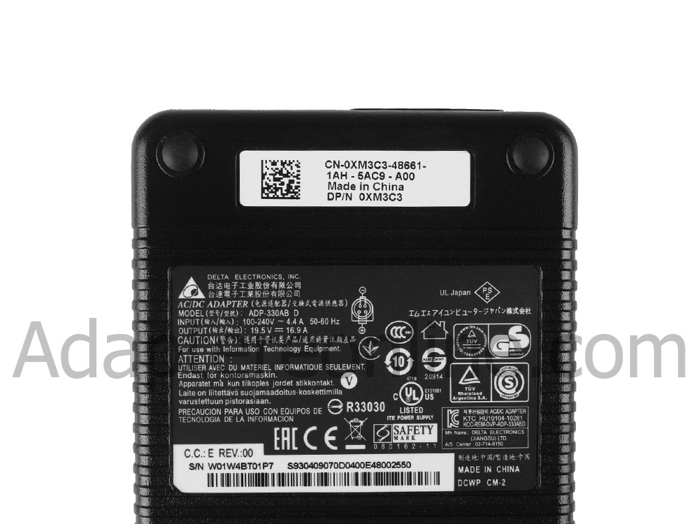 330W AC Adapter Oplader MSI GT73VR 7RF MS-17A1 MS-17B1