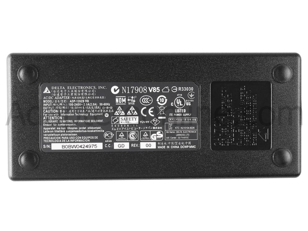 120W Clevo m570x m860tu AC Adapter Oplader