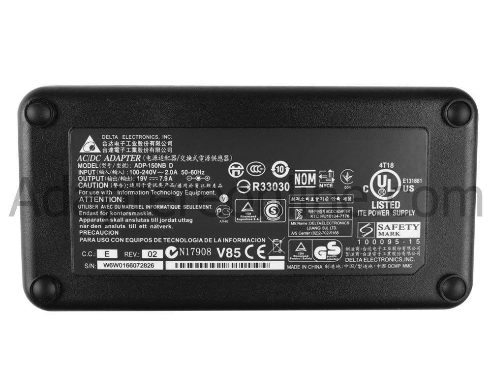 150W MSI GS70 2QE-052LU 2QE-036BE AC Adapter Oplader