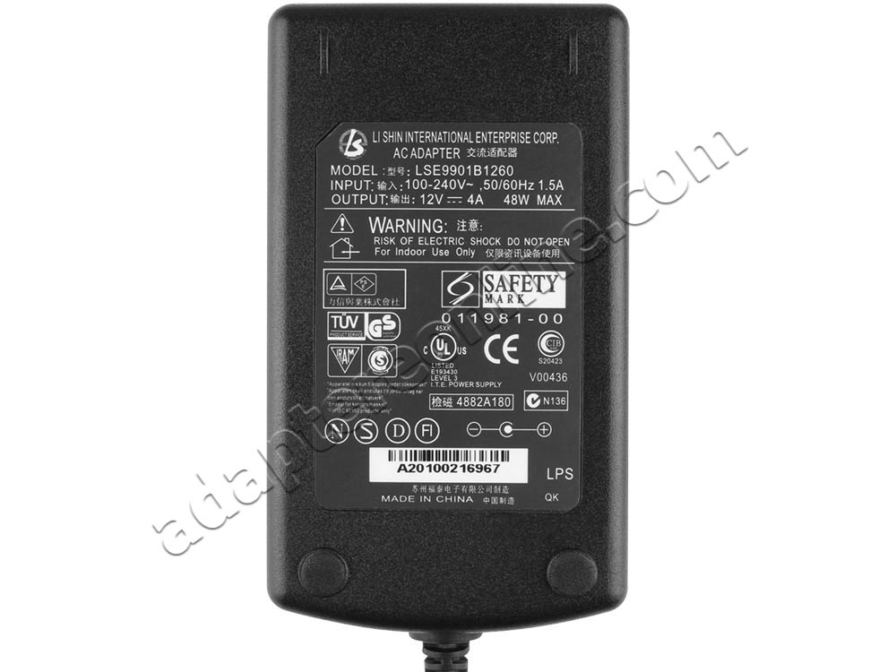48W Envision EN-5100 EN-5200 LCD Monitor AC Adapter Oplader