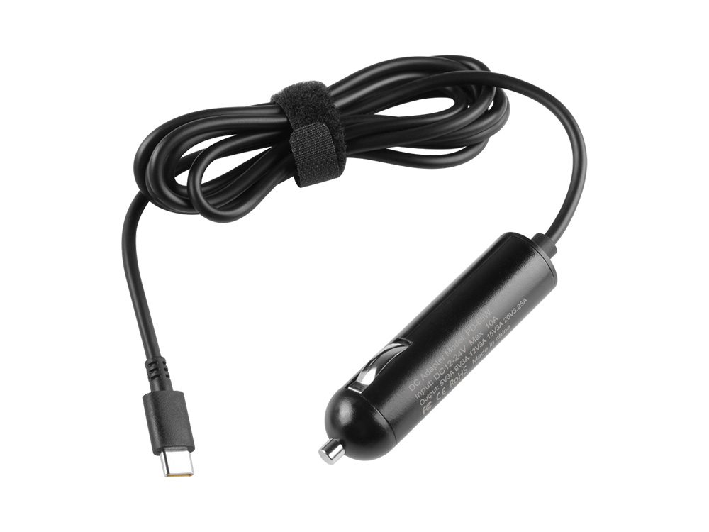 65W USB-C Lenovo IdeaPad 5 2-in-1 16IRU9 83DU Bil DC Adapter Oplader