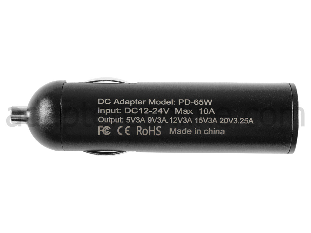65W USB-C Lenovo IdeaPad 5 2-in-1 16IRU9 83DU Bil DC Adapter Oplader