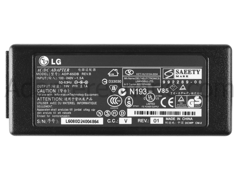 40W LG EAY631286001 ADS-40MSG-19 AC Adapter Oplader