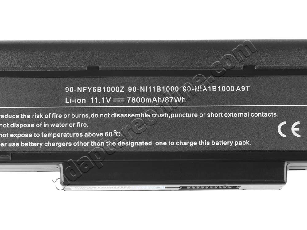 7200mAh 9-Celle MSI GT628R Batteri