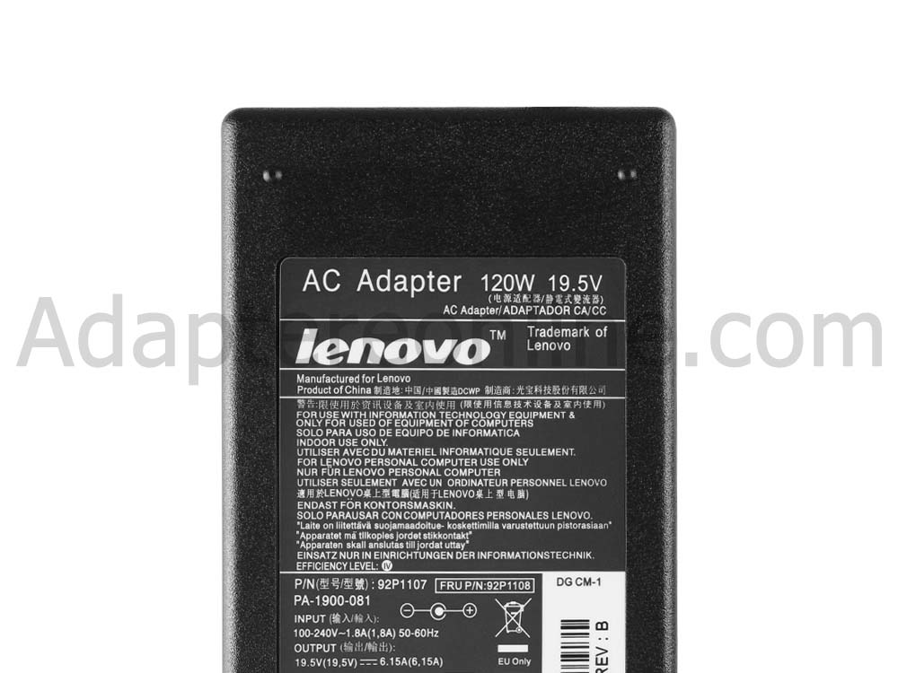 120W Genuine Lenovo C305 3000c B305 B31R2 All in one Desktop AC Adapter Oplader