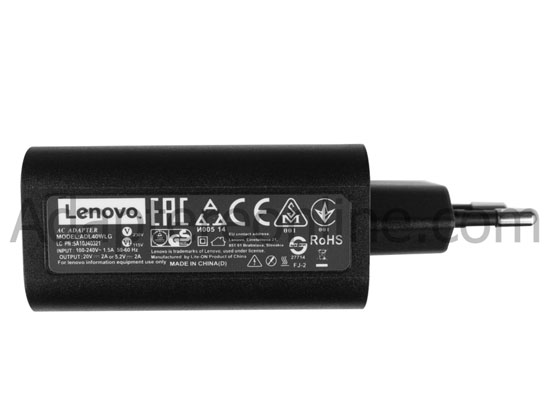 Original 40W Lenovo Miix 700-12ISK 80QL AC Adapter Oplader Mit USB Strømkabel
