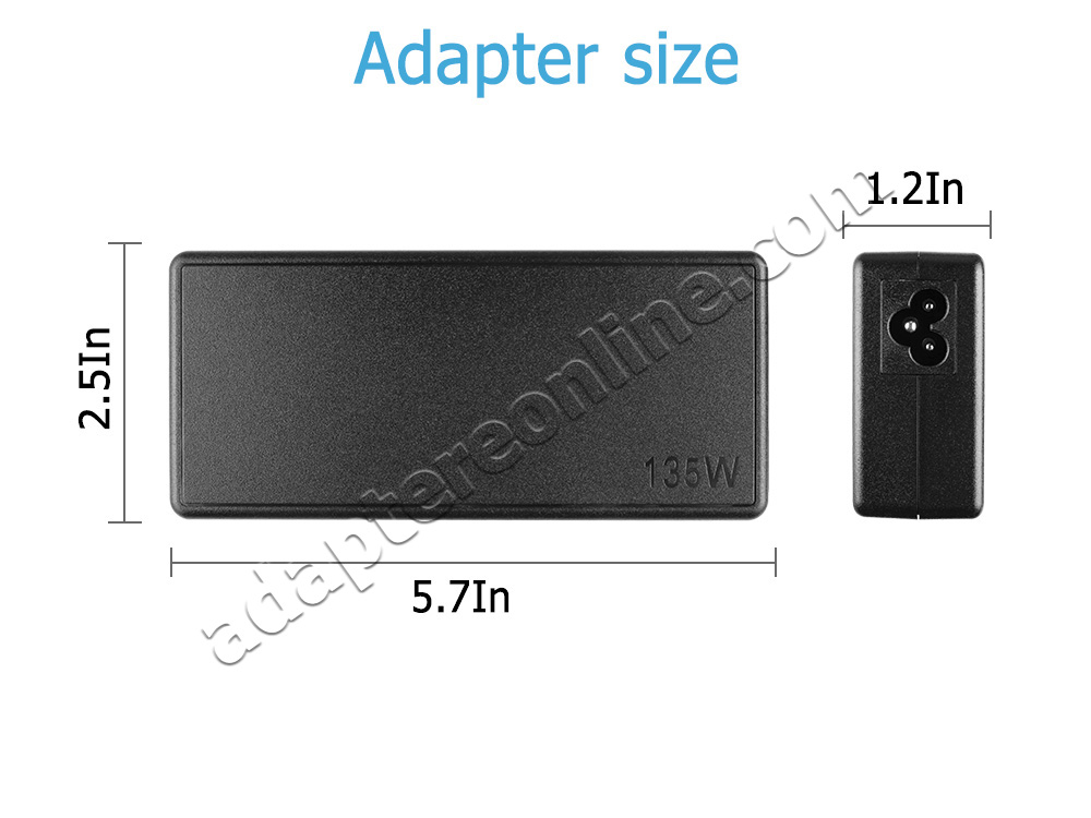 135W lenovo 4X20E50558 4X20E50566 4X20E50564 AC Adapter Oplader