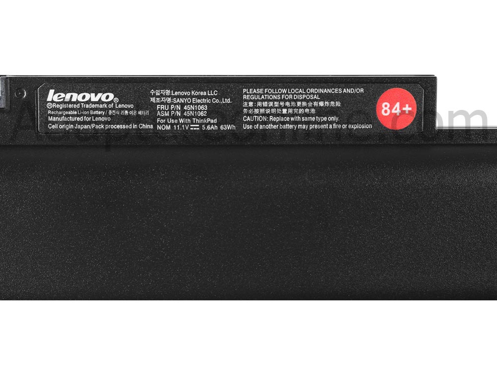 Original 5.6Ah 63Wh 6-Celle Lenovo ThinkPad Edge E120 3043RZ8 Batteri
