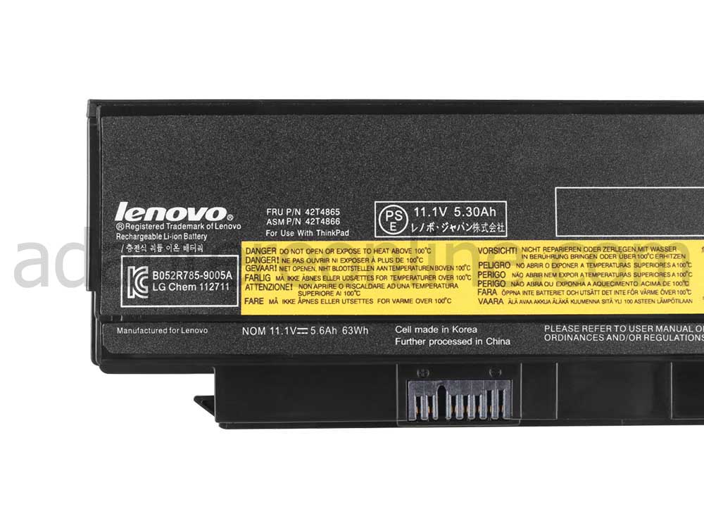 6-Celle Lenovo ThinkPad X220 4294-23U 4296-38U Batteri
